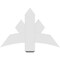 Ekena Millwork Alberta Architectural Grade PVC Gable Bracket, 36"W x 24"H x 2"D x 6"F, 16/12 Pitch GBP036X24X0206ALB00 - alternate 4